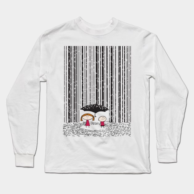 its raining numbers! Long Sleeve T-Shirt by SFDesignstudio